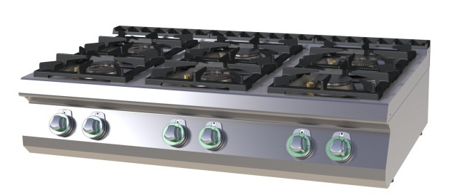 SP 7012 G | Gas range with 6 burners