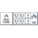 SPS 7012A G | Gas range with 6 burners