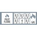 SPS 7012B G | Gas range with 6 burners
