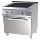 SPLT 780/11 E | Electric range with 4-piece plate and electric convection oven