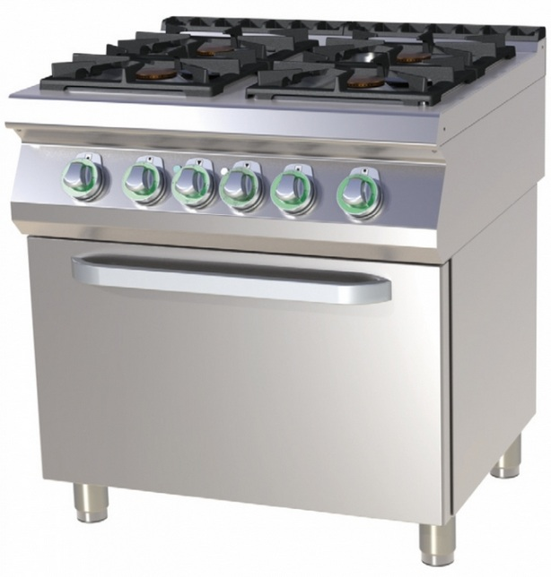 SPT 780/21 G | Gas range with 4 burner and gas static oven