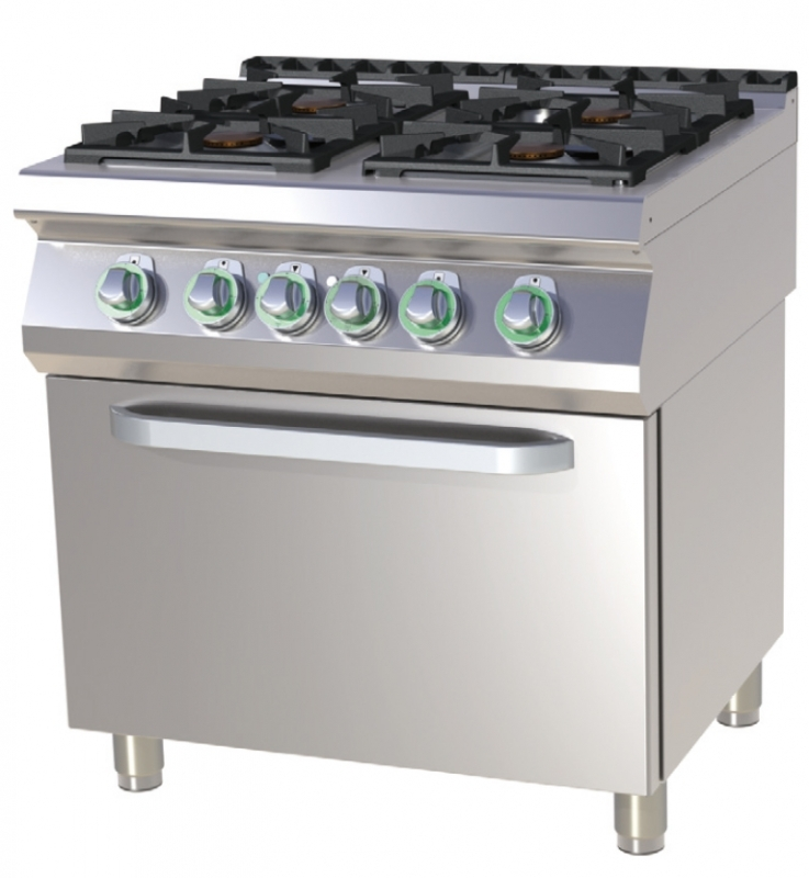 SPST 780/21 G | Gas range with 4 burners and gas static oven