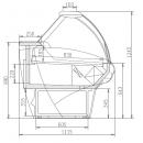 Marte 200 | Rashladna vitrina sa zaobljenim staklom