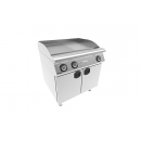 7IE 22 | Electric grill with 1/2 smooth and 1/2 ribbed plate on cabinet