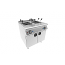 7MG 20 | Gas heated pasta cooker on a closed lower cabinet (17lt+17lt)