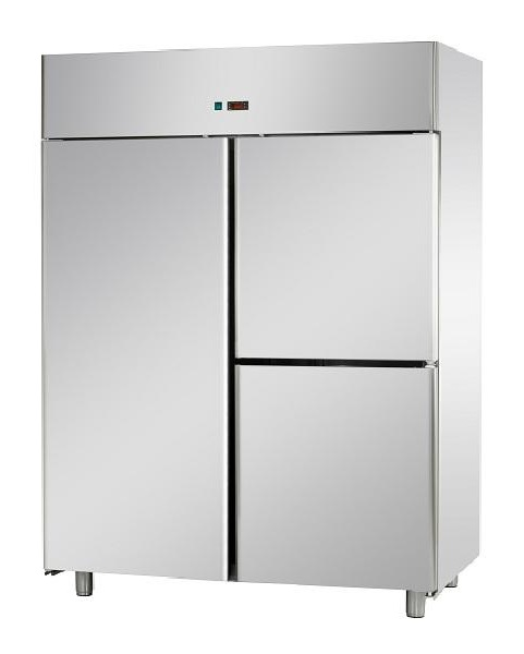 A314EKOMTN | 3 door stainless steel refrigerator GN 2/1