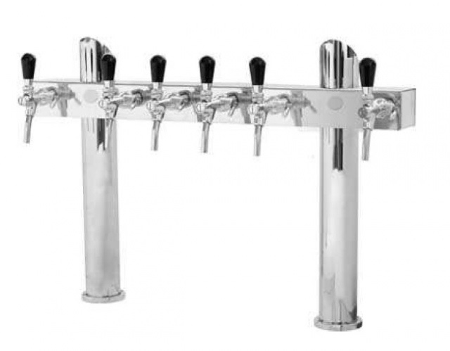 Tower T - 6 taps beer tower with 2 body