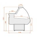 LCD Dorado 1,7 | Counter with curved glass