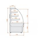 LNC Carina 02 1,4 | Neutralna vitrina za poslastičarnice