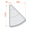 LCP Pegas SPH SELF EXT45 | Samposlužna ugaona rashladna vitrina - spoljašnji ugao 45°