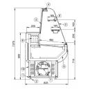 LCG Gemini SL 02 1,2 | Counter with curved glass
