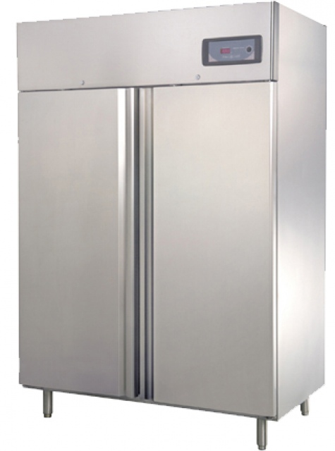GNC1400L2 | Double solid door INOX refrigerator