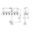 Tower T | 6 taps beer tower