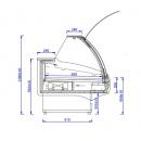 WCHLUX 3.0/1.2 - Counter with curved glass on telescopic system