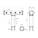 TC EVA T | 6 ways beer tower with lighting medal