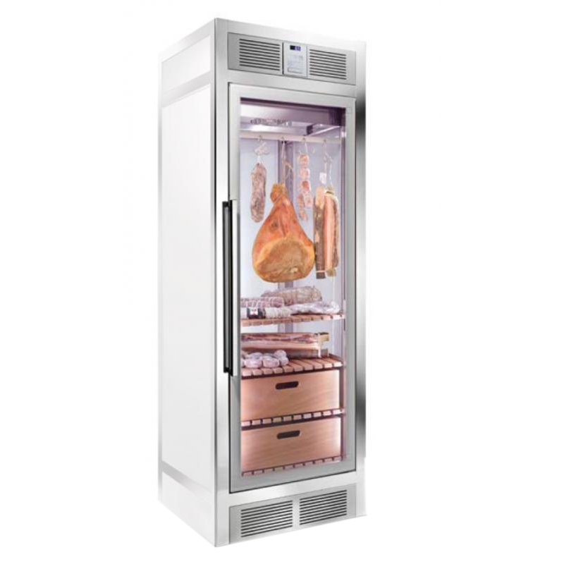 WSM 550 G - RLC - CL | Ugradni frižider sa staklenim vratima za suvo zrenje mesa