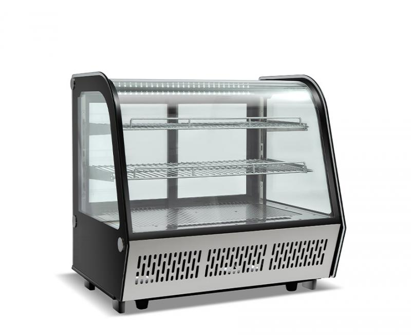CW-120R | Display cooler with curved glass display