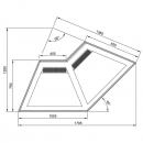C-1 CL NW/90/CH CARMELLA | Ugaona rashladna vitrina - unutrašnji ugao (90°)