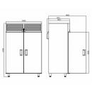 KHP-VF14SD INOX | Solid door freezer