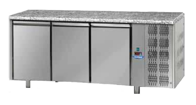 TP03MIDGRA | Poslastičarski hladni radni sto (600x400) sa granitnom radnom pločom