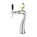 Goose | 1 way beer tower without taps with medal - chrome