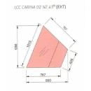 LNC Carina 02 EXT45 N | Neutralna ugaona vitrina - spoljašnji ugao (45°)