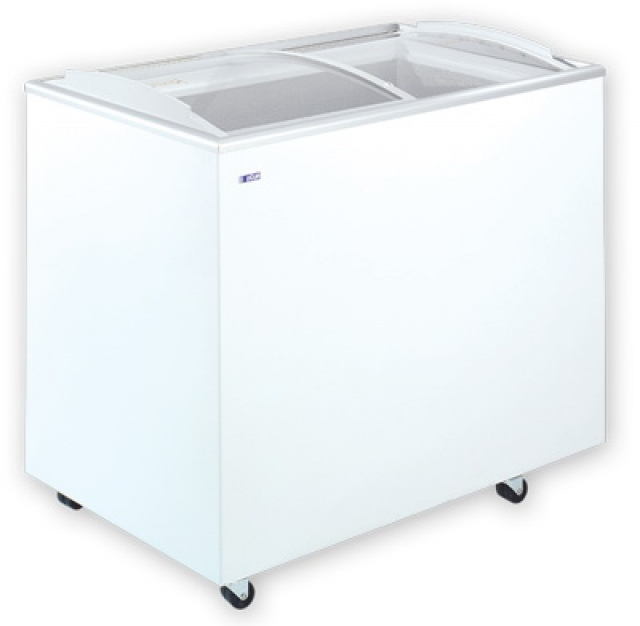 UDD 300 SCB | Chest freezer with sliding curved glass top