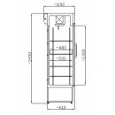 SCH 402 INOX | Glass door cooler 