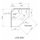 LCD Dorado D REM EXT90 | External corner counter 90°
