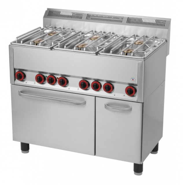SPT-90 GLS | oven with 6 burners