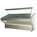 WCHR 1,7/1,1 | Refrigerated counter with curved glass