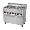 SPT-90/5 GL | oven with 5 burners and with electric heater