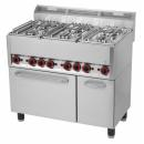 SPT-90 GL | oven with 6 burners and with electric heater