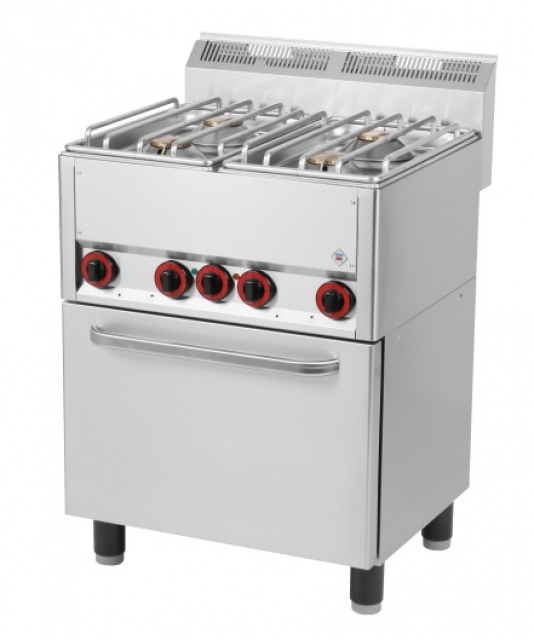 SPT-60 GLS | oven with 4 burners and with electric heater