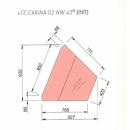 LCC Carina 02 INT45 | Refrigerated internal corner counter (45°)