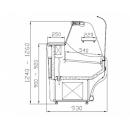 WCh-1/B-1,8/93 SANTANA | Counter with curved glass
