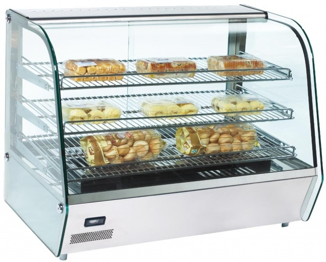 RTR-120 | Display warmer with curved glass display